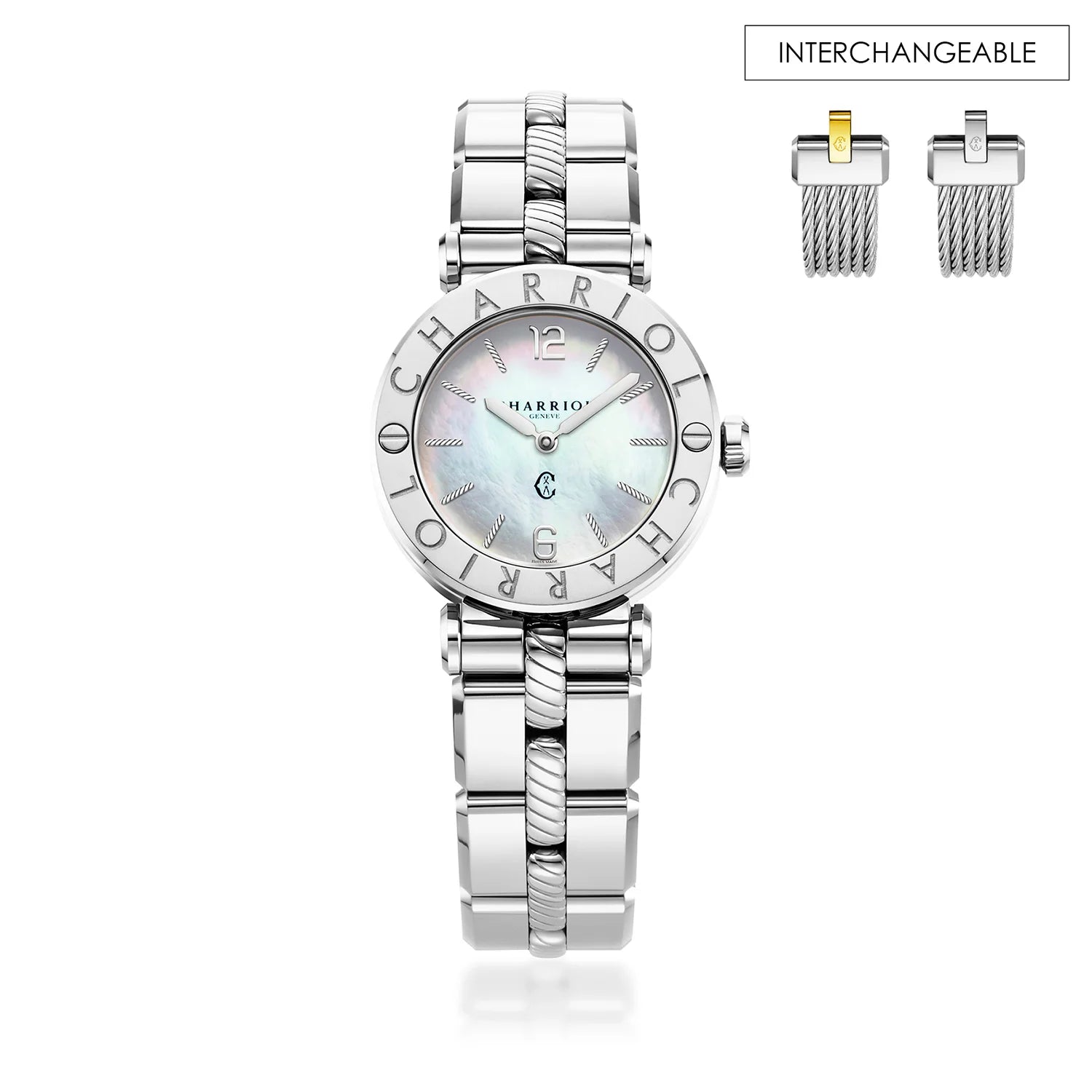 Charriol NAVIGATOR CRUISE, 28MM, QUARTZ CALIBRE, MOTHER-OF-PEARL DIAL,  