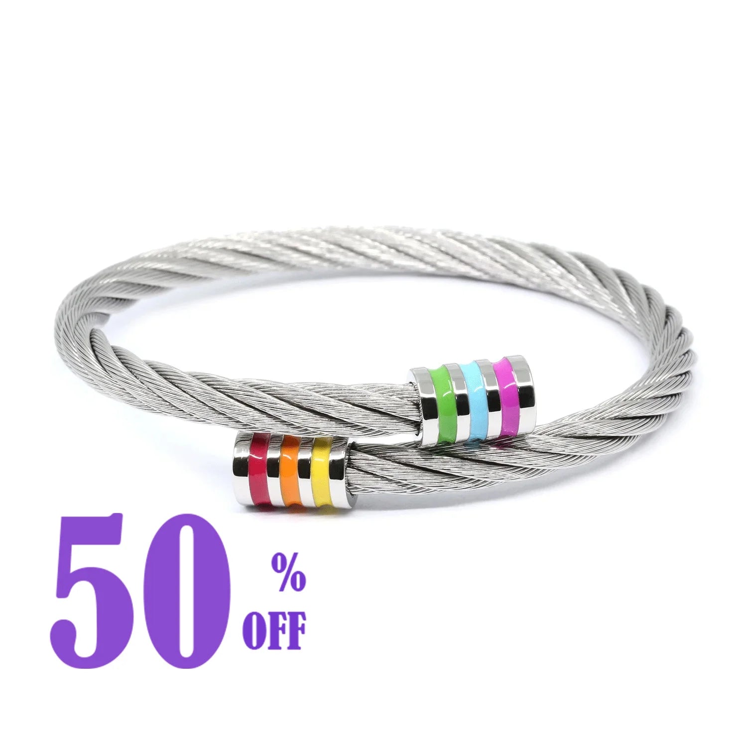 CELTIC® RAINBOW BANGLE - BLACK FRIDAY