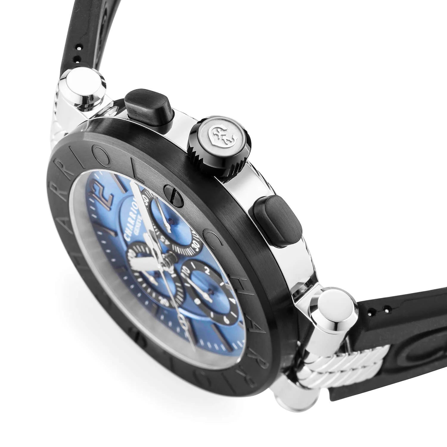 NAVIGATOR CRUISE, 41MM, QUARTZ CHRONOGRAPH CALIBRE, BLUE WITH BLACK MAT COUNTER RINGS DIAL.