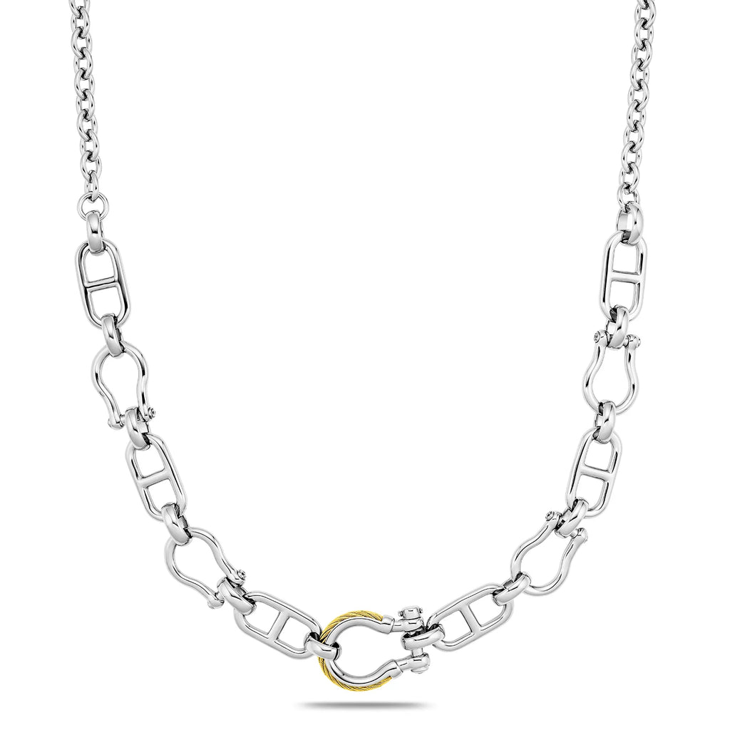 Discover St. Tropez® Mariner Shackle Necklace - Charriol.com