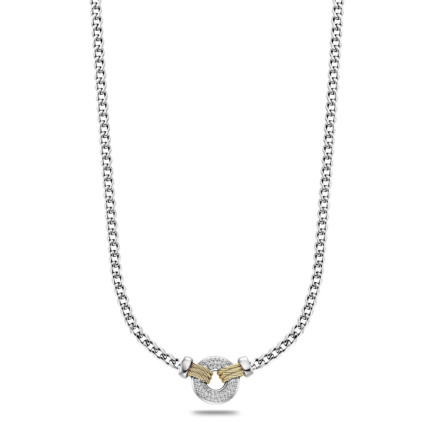 Yellow Gold_73 Zirconia Pendant